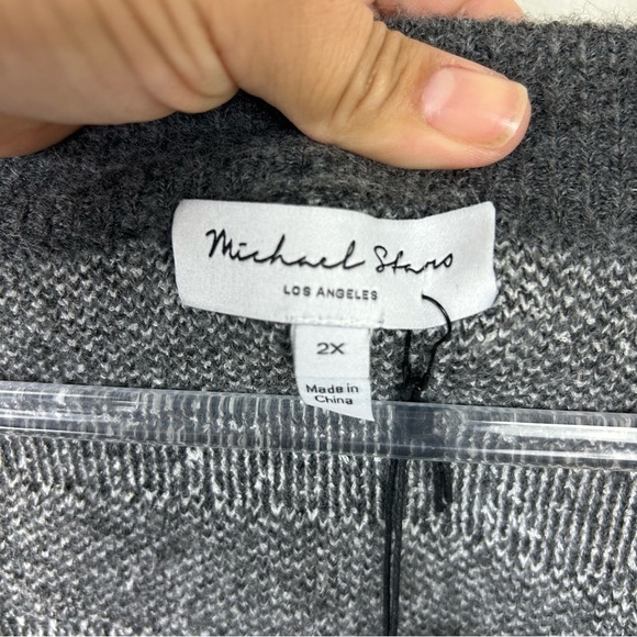 NWT Michael Stars Los Angeles Nell Cardigan Long sleeve button front size: 2X - Picture 6 of 13